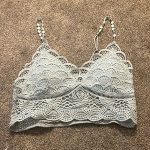 Lace Baby blue bralette